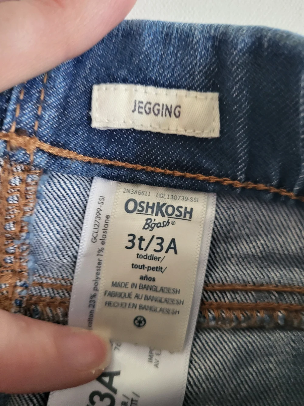 OshKosh B'gosh Toddler Blue Denim Jeggings NWOT